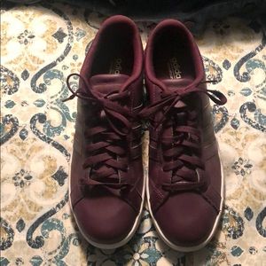 Purple Adidas Neo CloudFoam Footbed Sneakers